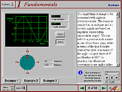 Screenshot of the Virtual Laboratory -- Sinusoids