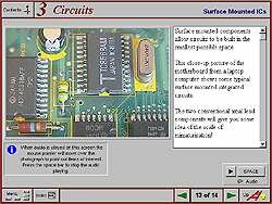 Screenshot of one of the Circuit Technology Screens