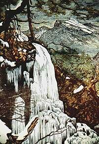 A three color woodcut by Konrad Zuse