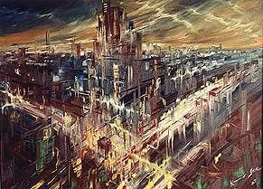 One of Konrad Zuse's oil paintings